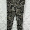 Umgee  Camo Army Green Moto Skinny Zipper Ankle Jeans Size M Photo 1