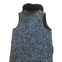 Talbots  Open Wool Blend Tweed Sweater Vest M Faux Fur Detachable Collar Pockets Photo 2