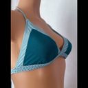 Boutique Teal, Colorblock, Braided Halter, Bikini Top Photo 1