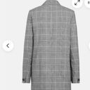 All Saints Women's Grey Plaid Oversized Blazer Size 2 Photo 12