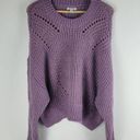 Elizabeth and James  Open Stich Chunky Knit Sweater Long Sleeve Size XL Photo 1