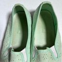 American Eagle  7W Mint Green Eyelet Canvas Slip-On Shoes Photo 2