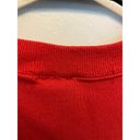 American Vintage 90's Vintage Glitter Glue Red Long Sleeve Cottage Crewneck Spring Sweatshirt L Photo 7