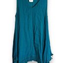 Umgee  Womens Dress Sz XL Jade Fringe Sleepless Night Crinkle Sleeveless NEW Photo 2