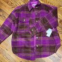 Good American NWT  Thistle plaid Shacket Photo 3