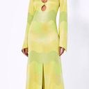 Alexis  Serena Dress in Lime Waves XSmall New Womens Long Maxi Gown Photo 0