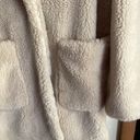 BCBGMAXAZRIA Willow Faux Fur Shearling Coat Ivory Photo 6