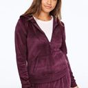 PINK - Victoria's Secret Victoria Secret Pink Velour Full Zip Jacket Purple Photo 1