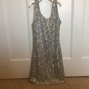 Alythea  silver sequined mini dress size medium Photo 16