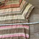 Ralph Lauren Lauren  Cotton Strip Short Sleeve T-Shirt Dress Photo 10