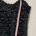  Vintage 90s Natori Quilted Sequins Black Corset Bustier Size Medium Rare Photo 8