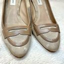 Burberry  Beige House Check Canvas & Leather Penny Loafers Photo 5