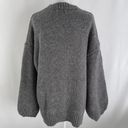 Pretty Little Thing Balloon Sleeve Sweater Charcoal Grey Size Medium Photo 9