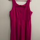 J.Crew  Berry Pink Scoop Neck Sleeveless Stretch Dress 2X Photo 8