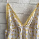 Victoria's Secret Vintage Victoria Secret Polka Dot Lace Trim Yellow Night Dress Photo 1