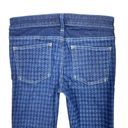 Pilcro  Anthropologie Jeans Women's 28" Blue Serif Skinny Houndstooth Stretch Photo 5