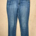 J.Jill  Women's Blue Denim Straight Jeans Size 8 Front & Back Pockets Photo 1