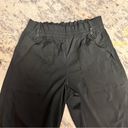 Athleta  Black Straight Leg Pants Drawstring‎ Size 6 Photo 1