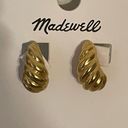 Madewell  Shell Style Gold Rippled Earrings Photo 1