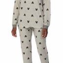 Disney Ladies  Mickey 2-piece Lounge Set Size Extra Large Grey/Blk Photo 0