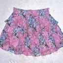 Love Shack Fancy  Ruffle Mini Skirt in Neon Bubbles size XS Photo 3