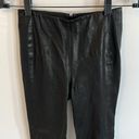 Rag and Bone  Georgie Black Leather Leggings Washed Black Photo 4