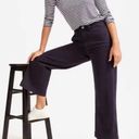 Everlane  Navy Blue The Wide Leg Crop Pant Stretch Trouser Pockets Women's Size 2 Photo 0