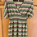 Cristinalove Chevron Print Multi Color Dress Size M Photo 0