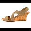 Manolo Blahnik  Terwe Elastic Cork Wedge Criss Cross Open Toe Sandals EU 40.5 Photo 6