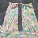 Floral Silk Halter Top Multi Size L Photo 1