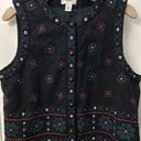 Talbots Vintage  Christmas Holiday Embroidered Wool Blend Retro Vest Size Large Photo 0