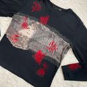 Y2k black and red gothic vampy long sleeve Size L Photo 7