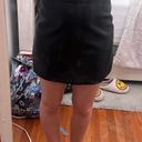 Altar'd State Black Leather Skirt Photo 3