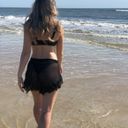 Zaful Swimsuit Coverup Skirt Black Tie  Photo 1