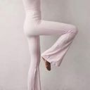 Free People  Movement Good Karma Light Pink Flared Bodysuit Jumpsuit - Size XS/S Photo 3