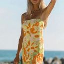 Solaí The Label Sun Rays Mini Dress Green, Yellow & Orange Size Large Photo 1