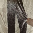 ZARA  sparkly silver wrap front pants xs nwt Photo 1