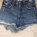 Abercrombie & Fitch Curve Love High Rise Mom Short Distressed Womens Size 27/4 Photo 2