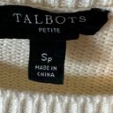 Talbots  Ivory Yellow  Floral Embroidered Sweater Photo 5