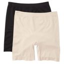 💕SKINNY GIRL💕 Seamless Slip Shorts (2 Pack) Nude & Black Small S 2/4 NWT Photo 7