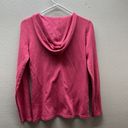 Lacoste  Long Sleeve Henley Top Blouse Women’s Hooded Size 38 / Medium Pink Prep Photo 3