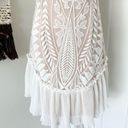 Hello Molly  Something To Be Said Ruffled Embroidery Lace Dress White Size 6 NWT Photo 7