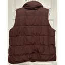 Old Navy  Brown Puffer Vest Soft Outside and Inside Size XL Photo 2