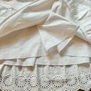 Caroline Constas Layne Dress Tiered White Ruffle Crochet Size S NWOT Photo 5