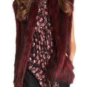 BCBGeneration NWT  Faux Fur Vest Maroon, cranberry, XSmall Photo 0