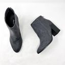 American Eagle [] Gray Faux Suede Perforated Chunky Heel Ankle Boots NWT Size 9.5 Photo 6