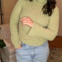 It’s Our Time Green Cropped Sweater Photo 0