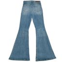 Cello High Waisted Distressed Light Wash Flare Jeans Size 9   27X31.5 Photo 1