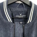 American Eagle  Honestly Bomber Jacket Navy White S Photo 4