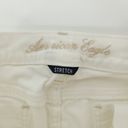 American Eagle  Size 00 Regular White Skinny Jeans Stretch Mom Jean Photo 10